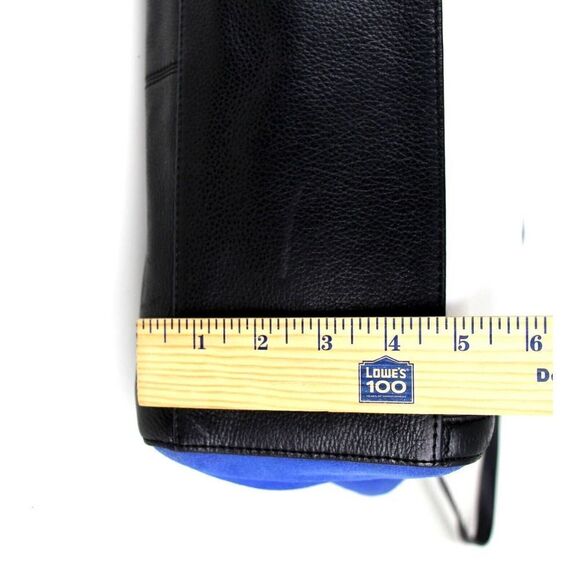 Vince Camuto WHITE BLACK BLUE GENUINE LEATHER SHOULDER BAG SATCHEL HANDBAG PURSE - Picture 14 of 16